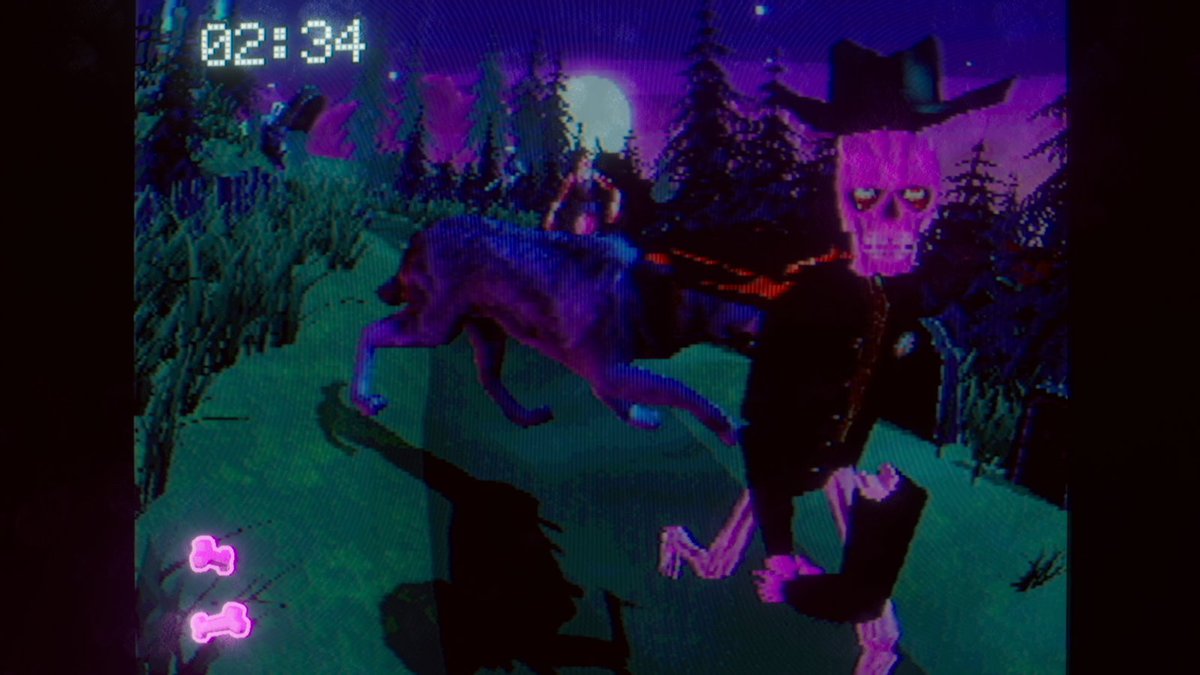 AmosSorri's tweet photo. Caught cold and there's still stuff to polish, so no full release yet, but one level demo of 
SKELEPORT ENERGY is on the way.
Also implemented a goofy camera mode for pause screen. lots fun. 
#Indiegamedev #lowpoly #huantedps1 #retrogaming https://t.co/Ie4TI2Qwcr