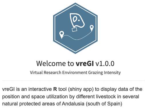 ajpelu's tweet photo. Os presentamos la última app que hemos desarrollado en el @SERPAM_EEZ para visualizar datos de pastoreo en Espacios Naturales de Andalucía. Se llama vreGI (#VirtualResearchEnvironment Grazing Intensity) y se ha creado dentro del proyecto @SUMHAL_CSIC https://t.co/RB53dyQPwv