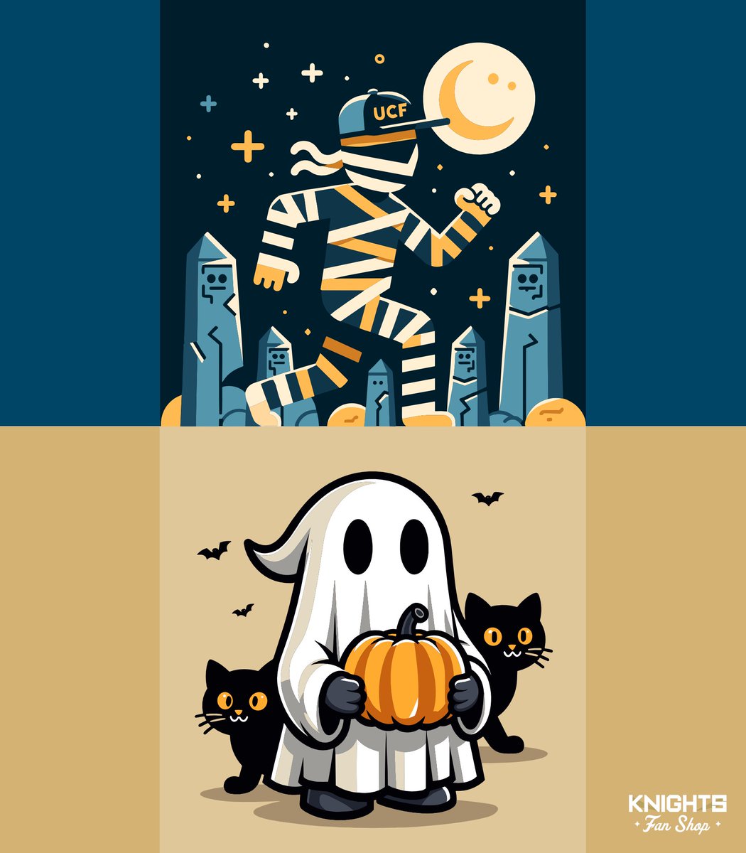 KnightsFan_Shop's tweet photo. 🎃 Happy Halloween! 🎃
 
From a spooky knight to a Mummy UCF student. The UCF universe is looking hauntingly fun! 
 
Retweet for a Happy Halloween! 👻
 
#UCFProud #HalloweenVibes #GKCO https://t.co/YjSfXmBPGG