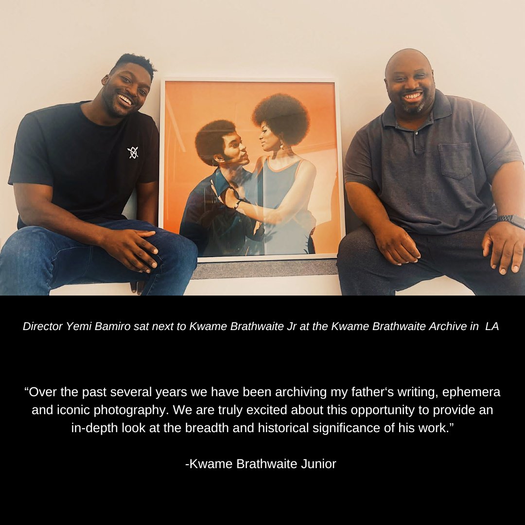 Thrilled to be producing this project, BLACK IS BEAUTIFUL: THE KWAME BRAITHWAITE STORY * Director @yemi_bamiro * Heart & soul of the project - The Kwame Braithwaite archive (and family) * Partners @WayfarerStudios + @TheCreativeC + @MisfitsLDN Info: bit.ly/3Qm2bgs
