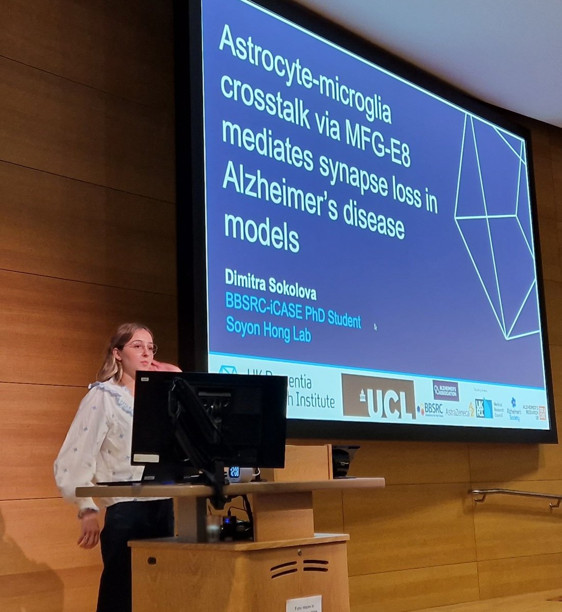 Dervis Salih (@dervissalih1) on Twitter photo Great talk by <a href="/DimitraSokolova/">Dimitra Sokolova</a> on microglia-astrocyte cross-talk in synapse loss in Alzheimer’s <a href="/soyonhonglab/">Soyon Hong</a> <a href="/TheCrick/">The Francis Crick Institute</a> <a href="/UKDRI/">UK Dementia Research Institute</a> <a href="/london_glia/">London Glia Community</a> #LondonGlia2023 Great talk by <a href="/DimitraSokolova/">Dimitra Sokolova</a> on microglia-astrocyte cross-talk in synapse loss in Alzheimer’s <a href="/soyonhonglab/">Soyon Hong</a> <a href="/TheCrick/">The Francis Crick Institute</a> <a href="/UKDRI/">UK Dementia Research Institute</a> <a href="/london_glia/">London Glia Community</a> #LondonGlia2023