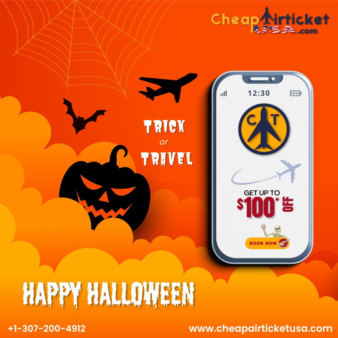 Cheap_TicketUSA's tweet image. Happy Halloween!🎃
Get ready for spooky nights👻 and the haunting experience to some of the best places to visit on Halloween this year. Our travel deals are a treat for you🍫🍫
#HalloweenAdventures #SpookyNights #HauntedGetaways #TravelDeals #TrickOrTreatTravel #HappyHalloween