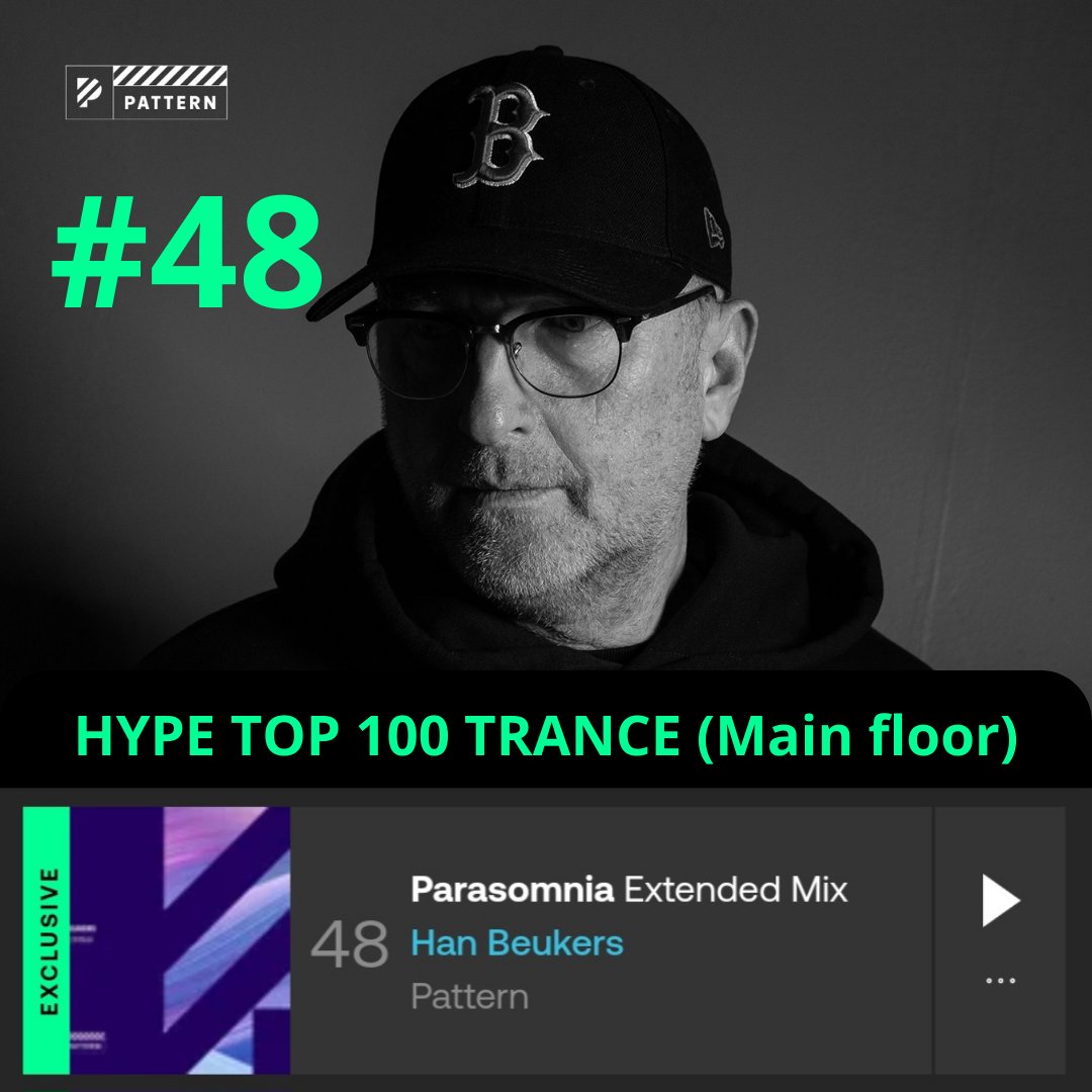 🤩 WOW 🤩 'Parasomnia' is making big jumps up in the @beatport HYPE Trance (main floor) Chart. Started at #78 last saturday and is now at #48  
Thank you all for your continued support ❤️ #NewMusic #progressivetrance

If you didn't hear it here: pattern.streamlink.to/parasomnia
