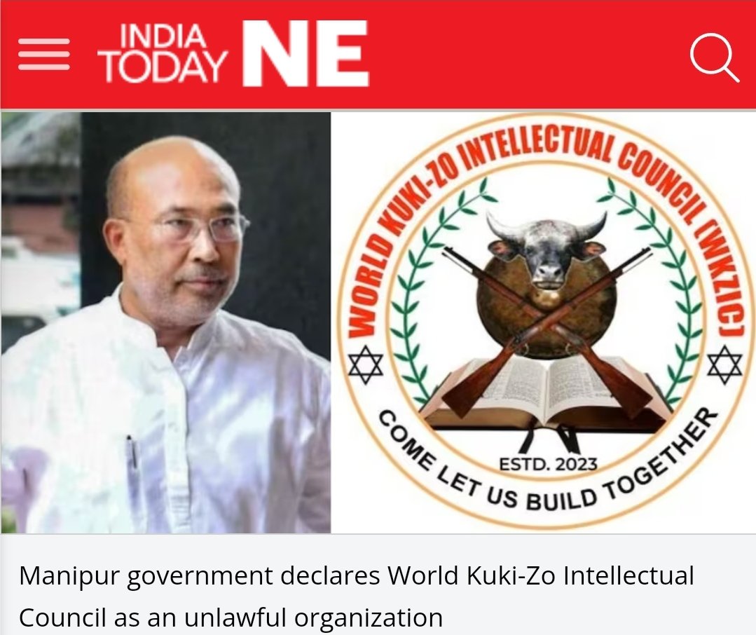 Manipur government declares World Kuki-Zo Intellectual Council as an unlawful organization

An emergency meeting of the Cabinet was held on Tuesday at 11 AM at the chief minister’s office, which deliberated upon the emergent law and order situation.

indiatodayne.in/mizoram/story/…