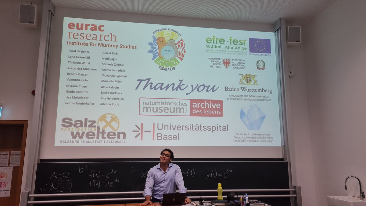 Congrats to our @msabrysarhan on his PhD! 🎓He defended his thesis 'Metagenomic analysis of ancient human and microbial DNA preserved under unusual taphonomic conditions' at @LMU_Muenchen He started with @EuracMummy, now we're working to apply the same methodology for #CHRISstudy