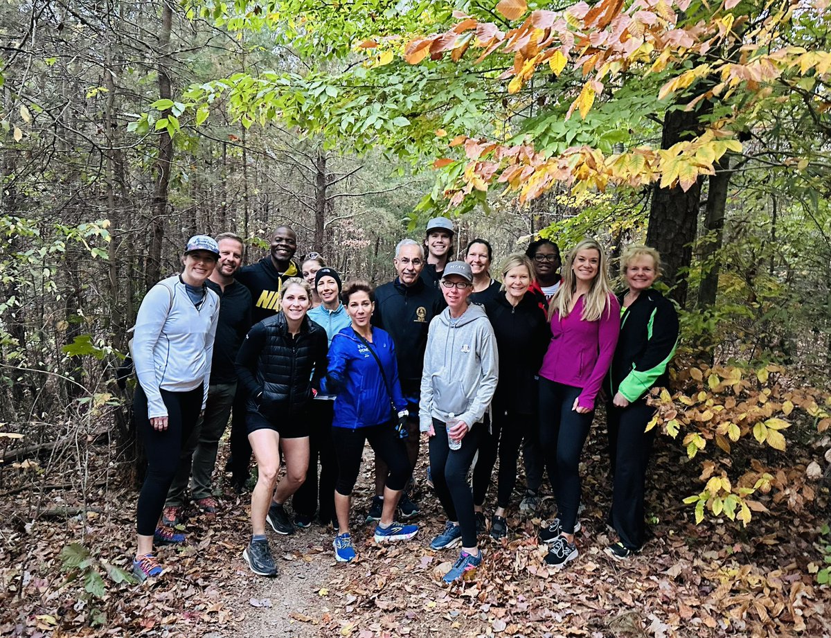 JAXChamber's tweet photo. Great morning hike at the U.S. National Whitewater Center to start Day 2! #JAXinCLT https://t.co/6vY3Al7cJs