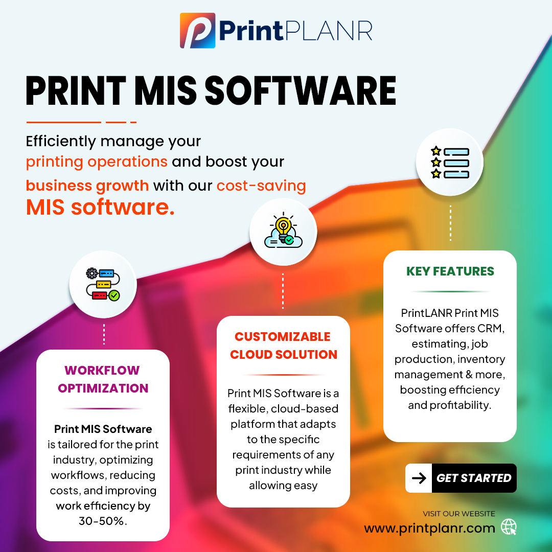 PrintPLANR's tweet image. Are you tired of the hassle of managing your printing business? Say hello to our #PrintMIS software! Streamline your operations, boost productivity, and save time and money. Try it out today and watch your business soar!

Learn More: bit.ly/3JRWBze

#PrintingBusiness