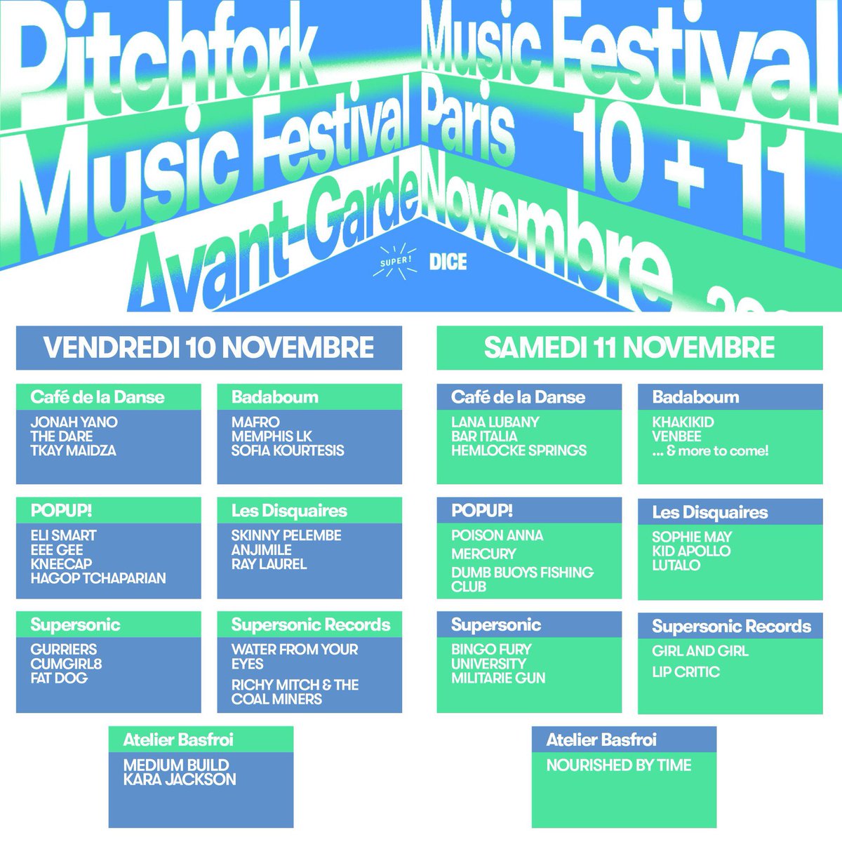 Gurriers (@gurriersband) on Twitter photo We will be playing in Paris for the first time next week for <a href="/pitchforkparis/">Pitchfork Paris</a>
We’re playing in <a href="/SUPERSONICparis/">SUPERSONIC</a> at 8pm alongside <a href="/cumgirl8_/">cumgirl8</a> and <a href="/fatdog_fatdog/">Fat Dog</a>
Tickets - dice.fm/event/vq2vd-pi… We will be playing in Paris for the first time next week for <a href="/pitchforkparis/">Pitchfork Paris</a>
We’re playing in <a href="/SUPERSONICparis/">SUPERSONIC</a> at 8pm alongside <a href="/cumgirl8_/">cumgirl8</a> and <a href="/fatdog_fatdog/">Fat Dog</a>
Tickets - dice.fm/event/vq2vd-pi…