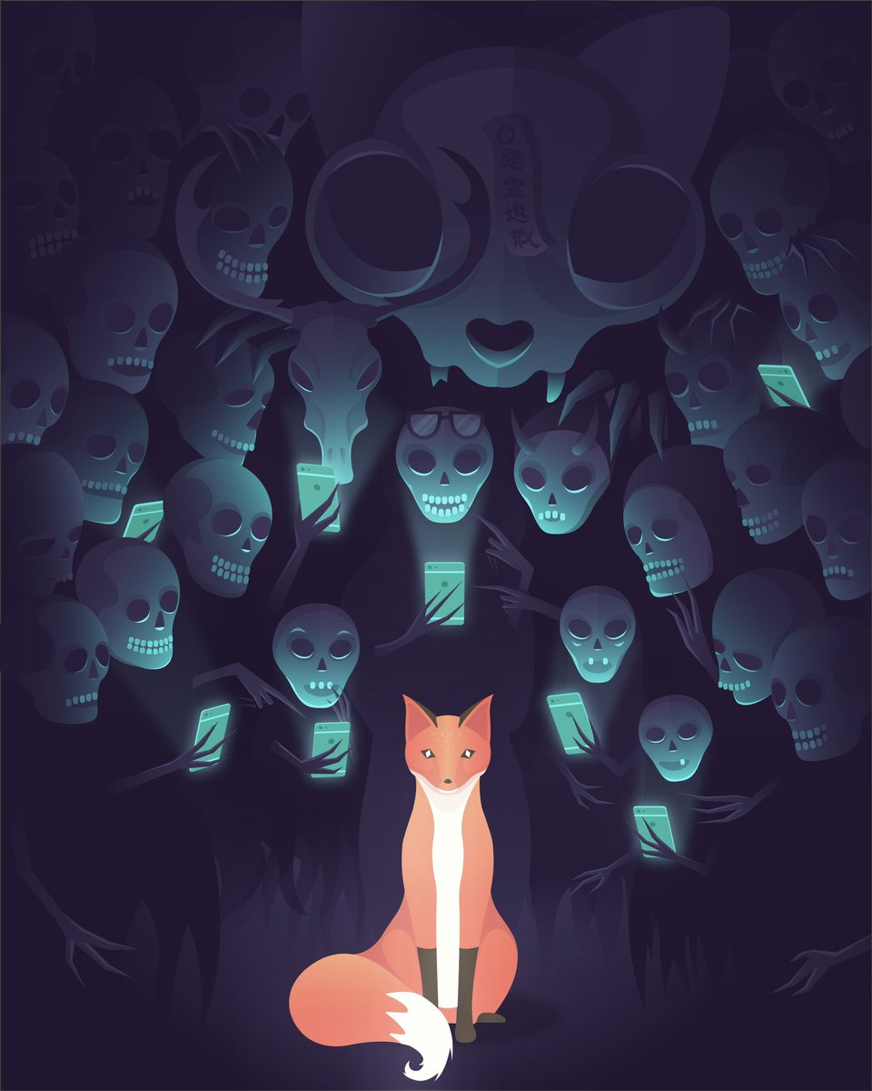 Happy Halloween, dearly beloved. 👻🦊👻