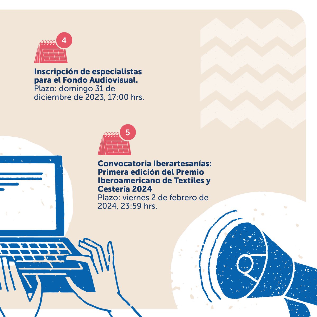 ¡No dejes que tus proyectos culturales se conviertan en una pesadilla! 🎃 
Para que no te lleves una sorpresa inesperada 😱🕸️ te recordamos que en noviembre termina el plazo para postular a diversas convocatorias 🌕

Ingresa a fondosdecultura.cl y conoce las bases