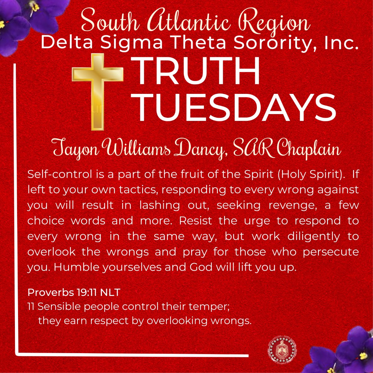 No Response is a Response
Sometimes no response is a response. Defending yourself is a natural reaction. However, addressing every wrong directed at you is not a good use of your time and energy.  The decision not to respond is admirable and speaks loudly.
 #SARTruthTuesday