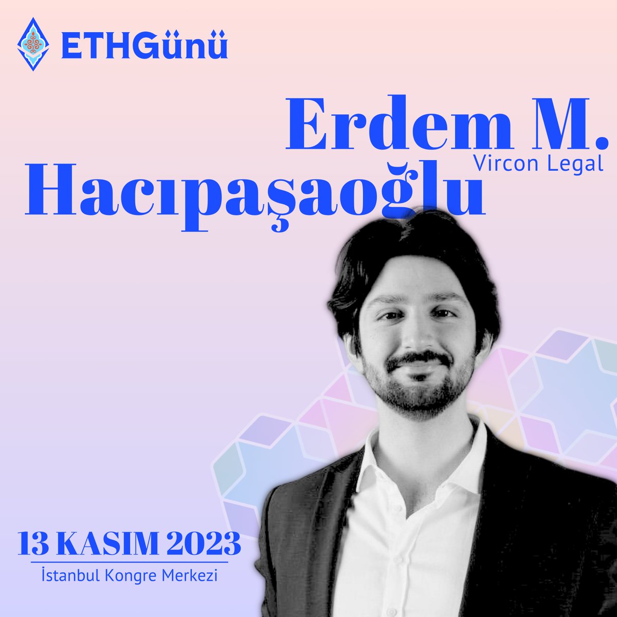 🔊 #ETHGünü konuşmacıları bitmiyor! 🤫

Regülasyonlar ve hukuk panelinin ikinci konuşmacısı,
<a href="/VirconLegal/">Vircon Legal</a>'dan <a href="/MumtazHcpsglu/">E. Mümtaz Hacıpaşaoğlu</a>'na hoş geldin deyin! 🎊

13 Kasım için şimdiden yerinizi ayırtın. 👇🏻

🔗  ethgunu.com
