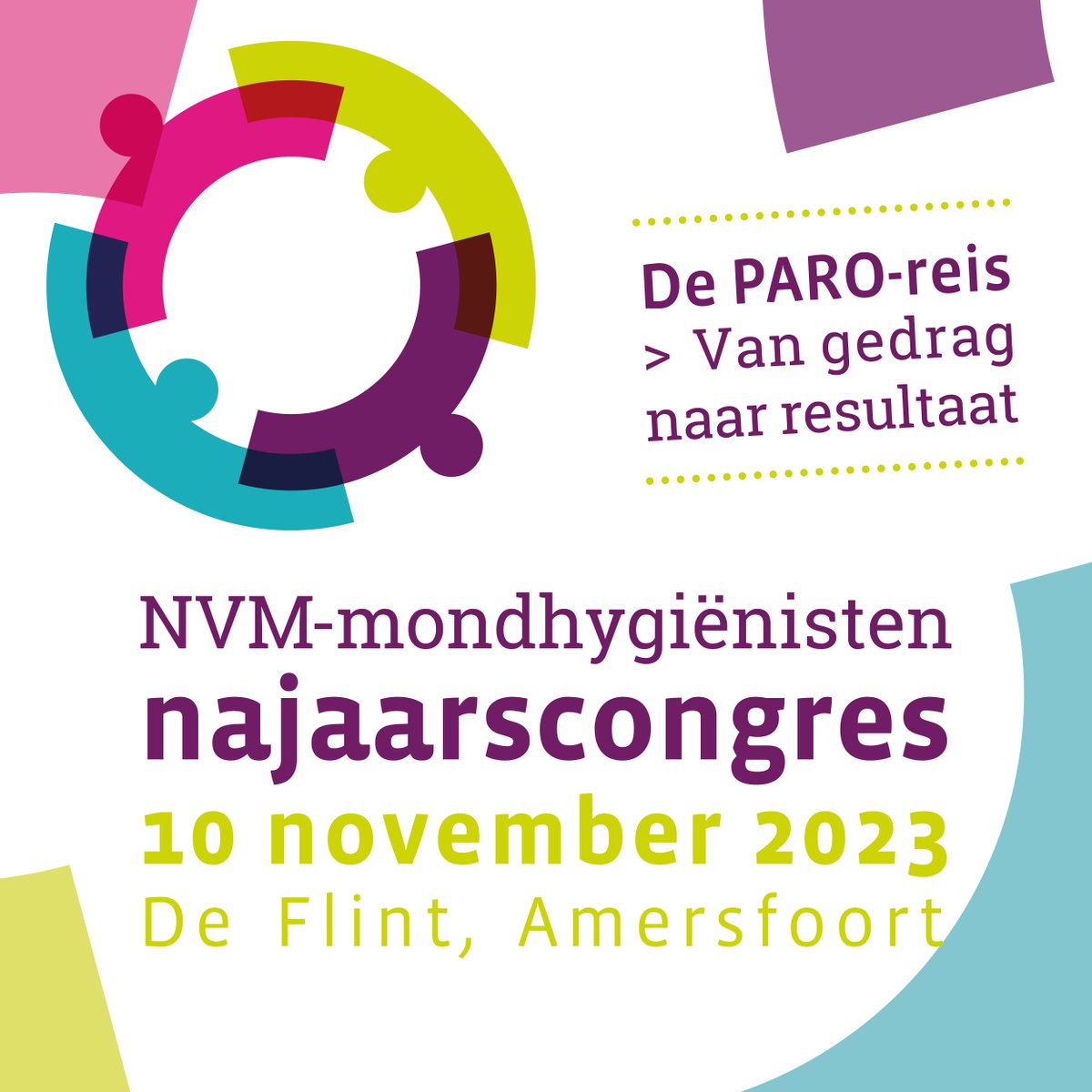 Je hebt nog t/m a.s. donderdag om je aan te melden voor het NVM-najaarscongres ‘De PARO-reis > van gedrag naar resultaat’ op vrijdag 10 november van 10.30 tot 19.15 uur. Leden (gereduceerd tarief) en niet-leden zijn welkom. Schrijf je meteen in via nvmmondhygienisten.nl/evenement/cong….