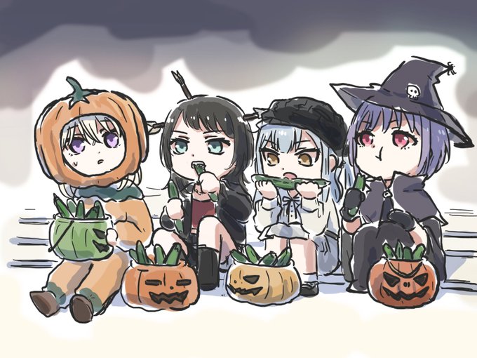 「ハロウィン 座る」のTwitter画像/イラスト(新着)