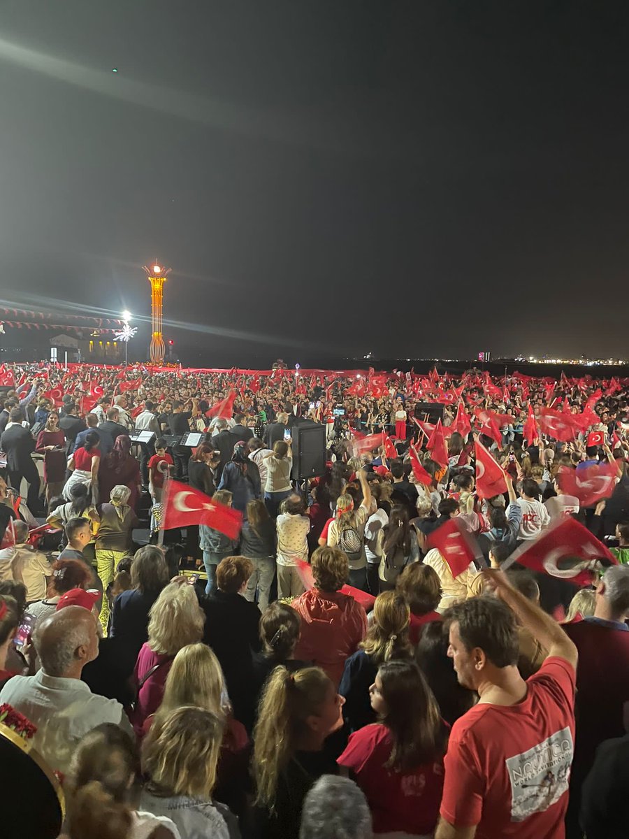 İzmir Cumhuriyetin 100 yıl kutlaması