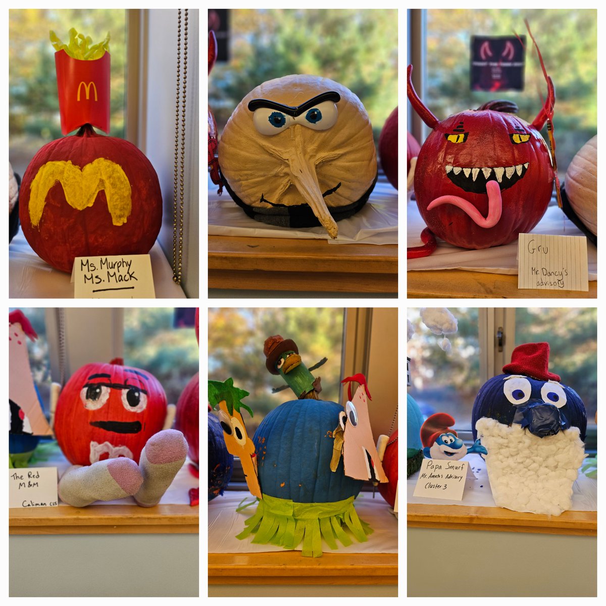 HighRockSchool's tweet photo. 🎨🎃 Celebrating incredible student creativity today! From vibrant paintings to amazing character creations made out of pumpkins, the talent on display is truly inspiring. Kudos to all the young artists for bringing their imagination to life! #StudentArt #CreativityInAction ✨🎃 https://t.co/xhAJzN2C3j