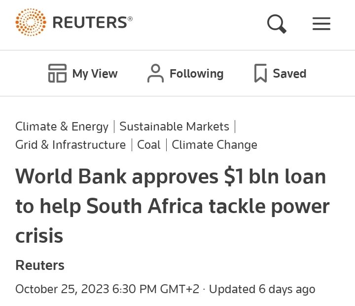 @CyrilRamaphosa x #PravinGordhan, together with your filthy establishment... we know what you're doing.

There is no loss recorded @Eskom_SA you're just playing with numbers, so to pave a way for that $1bn World Bank Loan.

STOP MISLEADING THE PEOPLE @Gentlements @MainlandAfrica