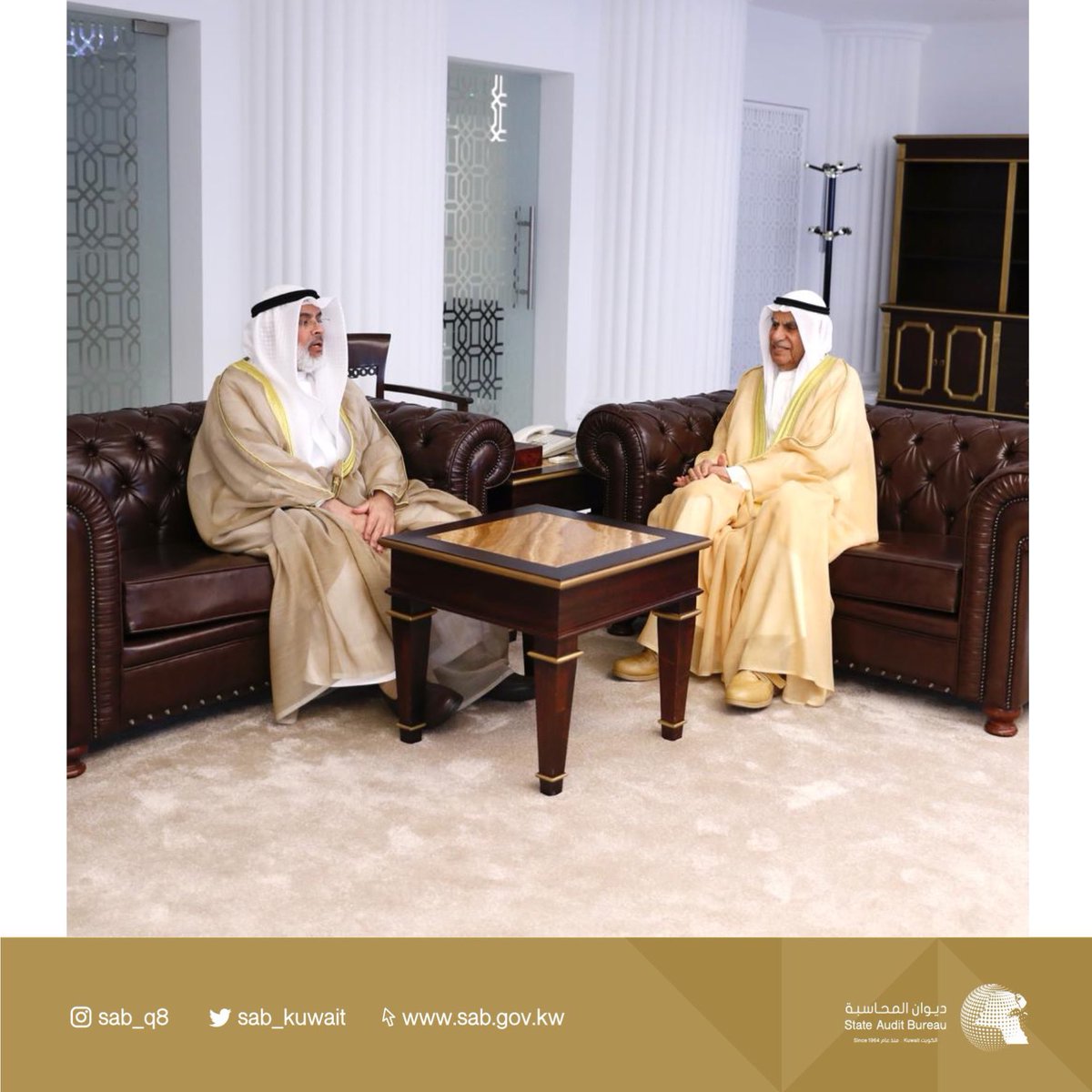 sab_kuwait's tweet photo. استقبل رئيس مجلس الأمة أحمد السعدون رئيس ديوان المحاسبة بالإنابة عادل الصرعاوي لتقديم التقرير السنوي لديوان المحاسبة عن نتائج الفحص والمراجعة على الجهات المشمولة برقابته وحساباتها الختامية للسنة المالية ٢٠٢٢-٢٠٢٣  يوم الثلاثاء الموافق ٣١ أكتوبر ٢٠٢٣ بمقر المجلس https://t.co/kqbgfZ79cr