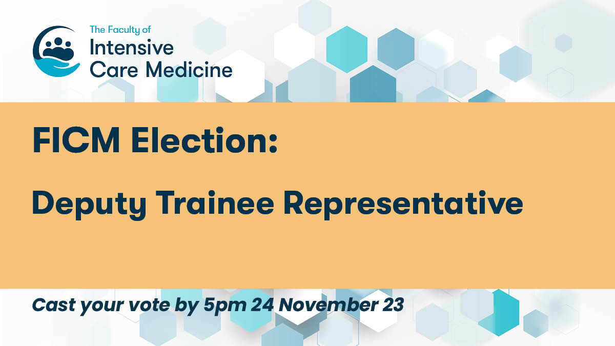 Voting is now open for the FICM Trainee Representative Election. Candidate info can be found here: bit.ly/479Y1PE All those eligible to vote should have been emailed a voting link, let us know if not. Deadline is 24 November!