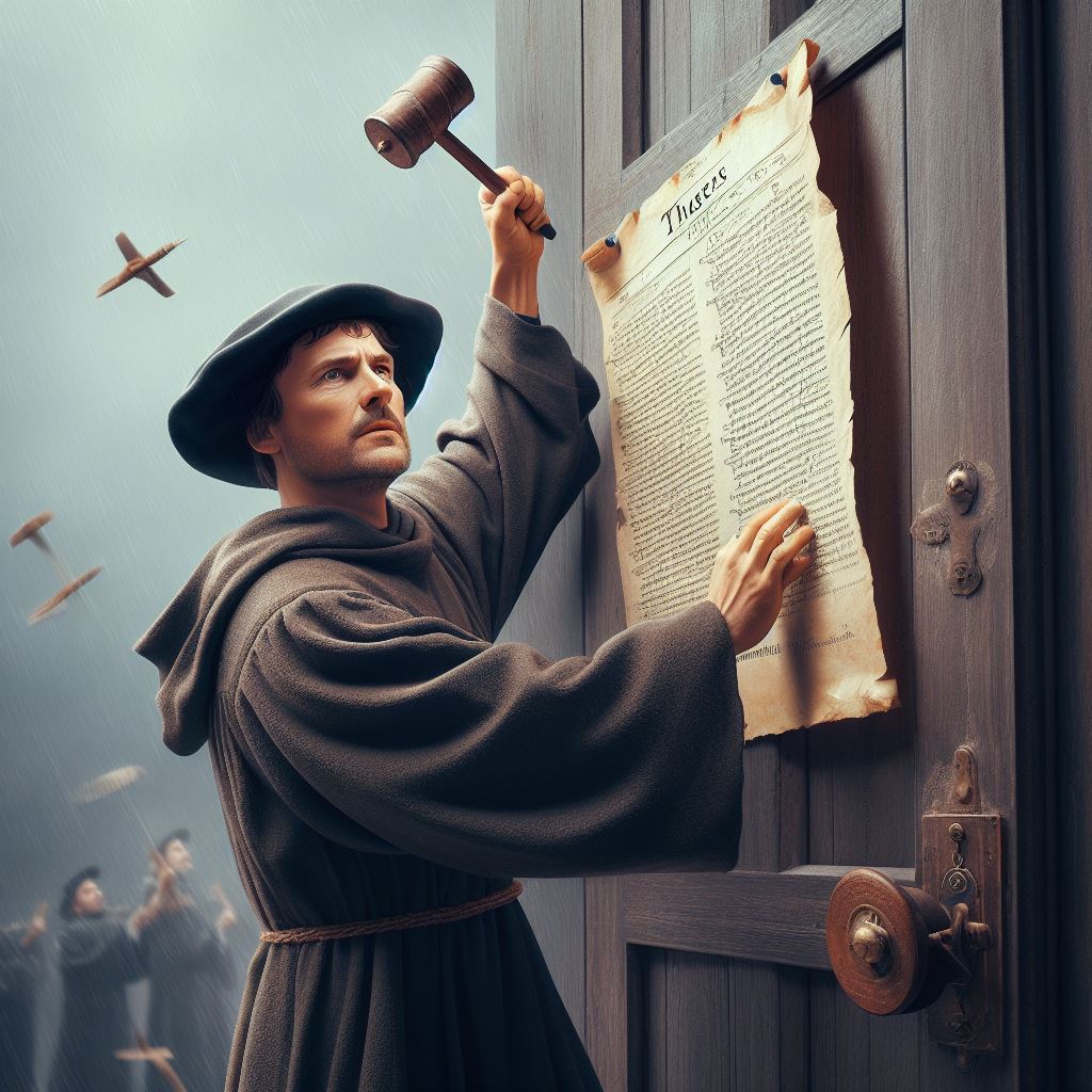 Happy Reformation Day everyone! 'The door is fine, I'm just fixing your theology.' - Martin Luther