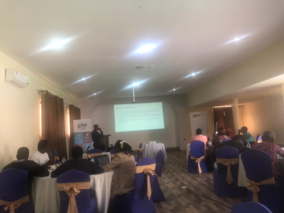 StepupTogether's tweet image. We are currently participating in a civic space academy forum, courtesy of @cff_kenya  &amp;amp; Pen. 

The agenda is to create more awareness on digital data security management, econonic sustainability for human rights defenders &amp;amp; on community groups registration Act no 30 of 2022.