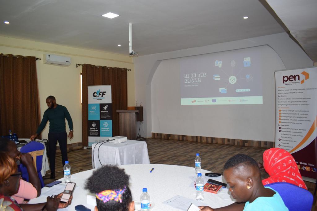 StepupTogether's tweet image. We are currently participating in a civic space academy forum, courtesy of @cff_kenya  &amp;amp; Pen. 

The agenda is to create more awareness on digital data security management, econonic sustainability for human rights defenders &amp;amp; on community groups registration Act no 30 of 2022.
