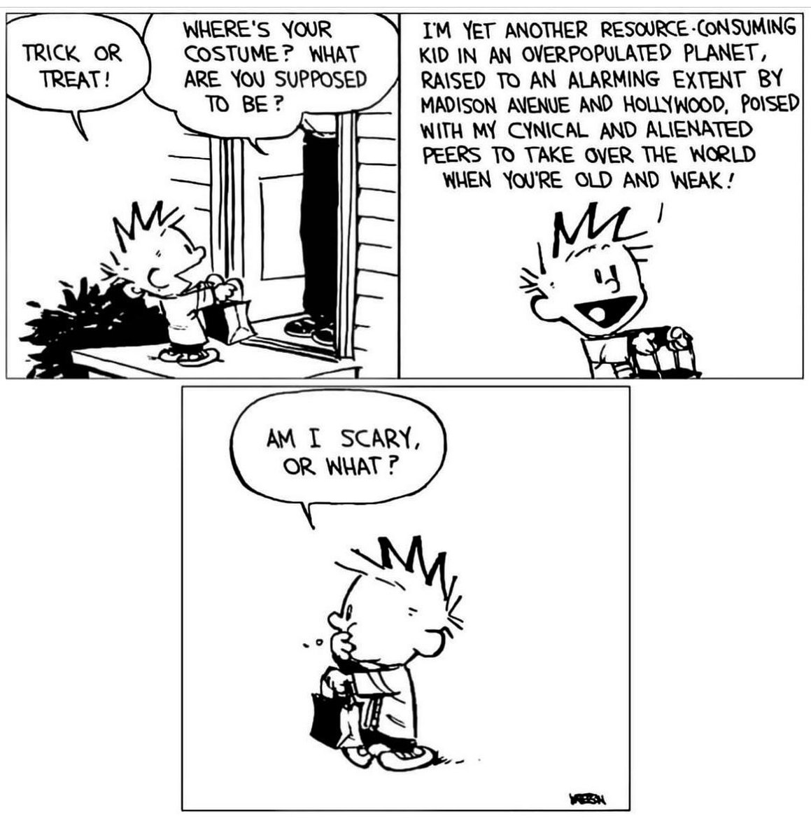 bryan5c0tt's tweet image. 🤣🤣🤣🤣 Happy Halloween! 🎃 
#calvinandhobbes #Calvin #Hobbes #misunderstoodgenius #80s #laughs #billwatterson #hilarious #comicstrip #humor #genius #sundaycomics #magical #comics #HappyHalloween 
#illustration #Halloween #funny #halloweenday2023 #TrickorTreat