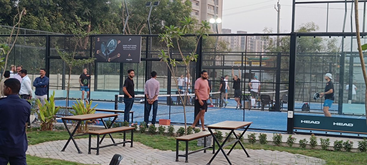 WesternTimesGuj's tweet photo. @ICC @englandcricket playing #pickleball #northbopal #Ahmedabad https://t.co/MrrfIq7MVi
