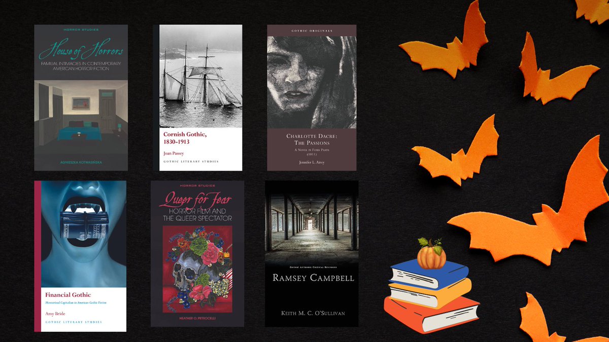 Happy Halloween!🎃 It's the perfect time of year to delve into the latest from our spookiest series: Gothic Literary Studies: bit.ly/3sJ6xTp Gothic Originals: bit.ly/3QBLEGE Gothic Authors: bit.ly/3sJ6t67 Horror Studies: bit.ly/3gQK1oZ