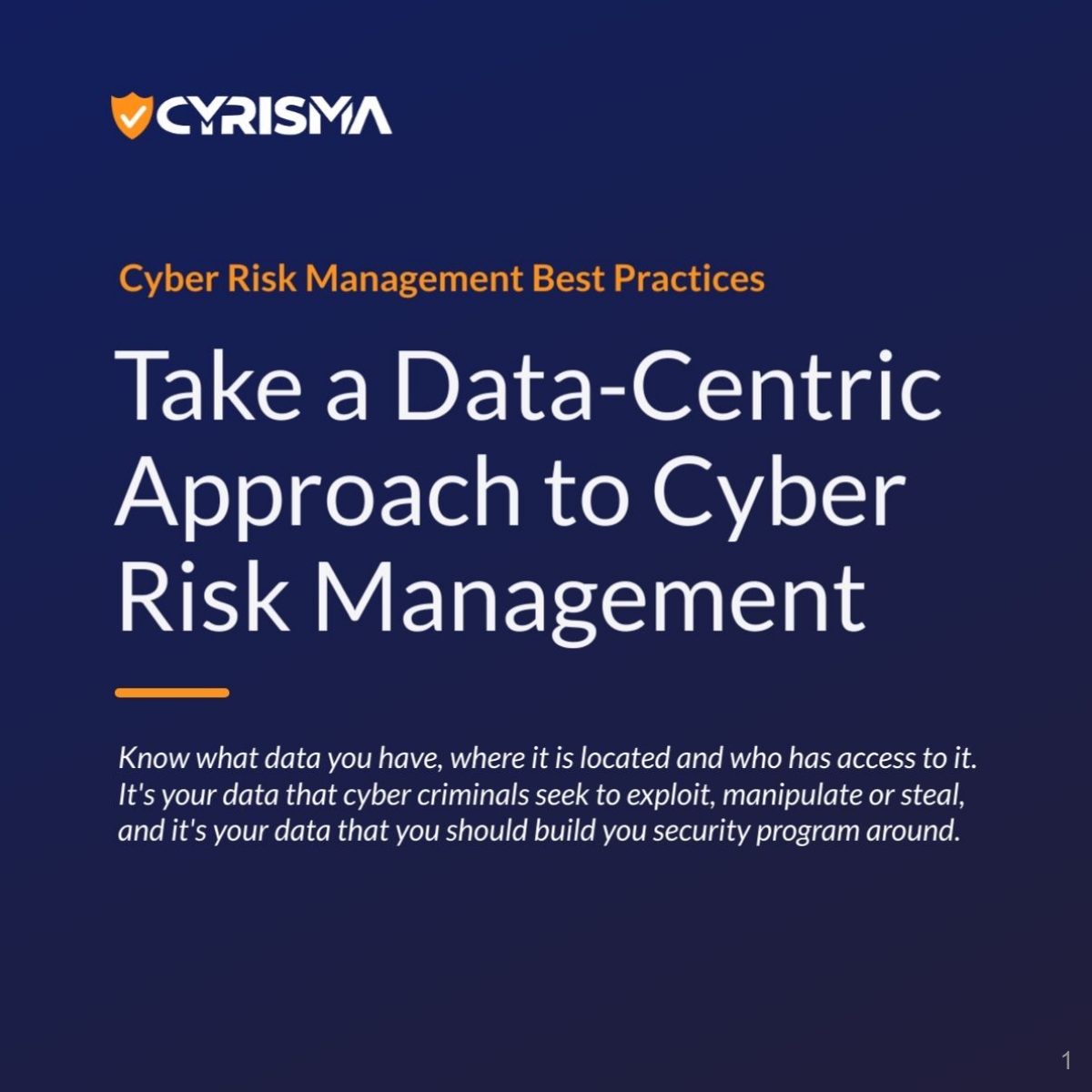 CYRISMA_USA's tweet image. In our concluding post for #CybersecurityAwarenessMonth2023, we provide an overview of four best practices that can help your organization create a strong #cybersecurity program to address new kinds of risk.

Read the blog post here: cyrisma.com/cyber-risk-man…