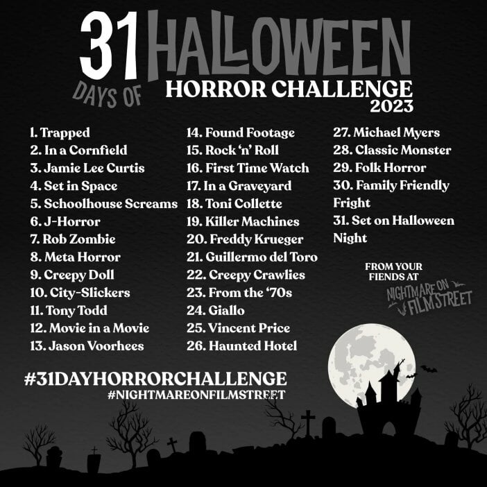 JamesFearX's tweet image. #100DaysOfHorror
#Horror365Challenge
#100HorrorMoviesin92Days
#31DayHorrorChallenge
#NightmareonFilmStreet 
Day 31 On Halloween

Trick or Treat 1986
Trick r Treat 2007

Happy Halloween

#MutantFam #HorrorFam
#Halloween #HorrorCommunity
#HorrorMovies #horror
