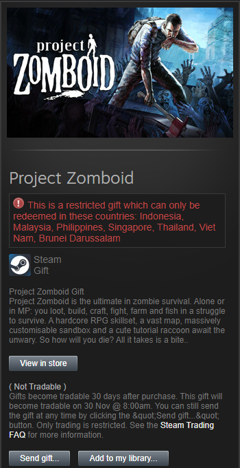 beruwu_'s tweet photo. i got me an extra project zomboid!

selling it for 280 php!!! dm mee! https://t.co/YWBzrD3yrV