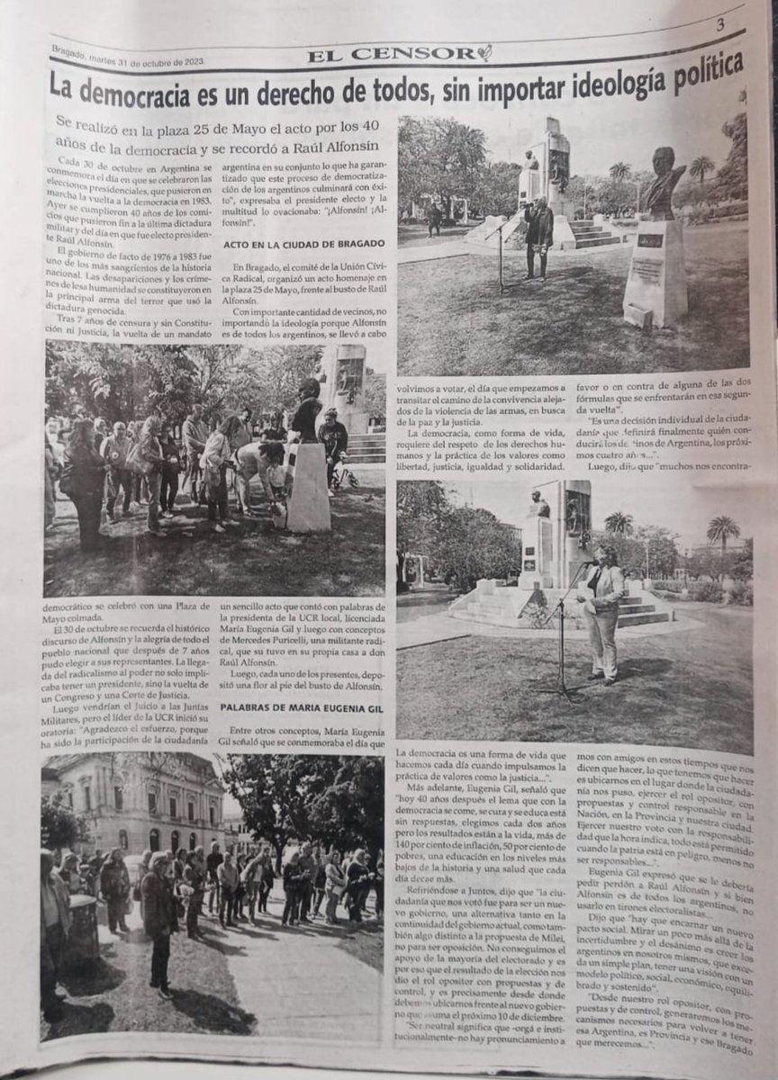 GRACIAS <a href="/LaVozdeBragado/">Diario La VOZ</a> y #DiarioElCensor ‼️📰🗞
