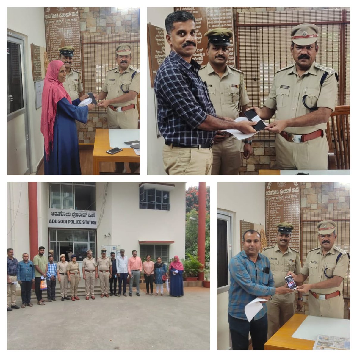 adugodips's tweet image. &quot;Bridging the gap between technology and justice :recovered  15 lost mobiles through #CEIR, handed over to respective owners , a new era of policing begins. #techadvancements #technologyinpolicing&quot;
