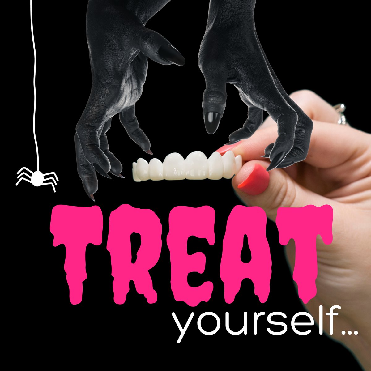 instasmile's tweet image. Trick or Treat? 🎃 We're choosing treat and you should too! Treat yourself to a new smile this Halloween and we'll treat you to 10% off sitewide and, a FREE 3-Year Warranty PLUS an extra 20% off if you use code BLACKFRIDAY No tricks here 😉

#halloween #halloweenoffer