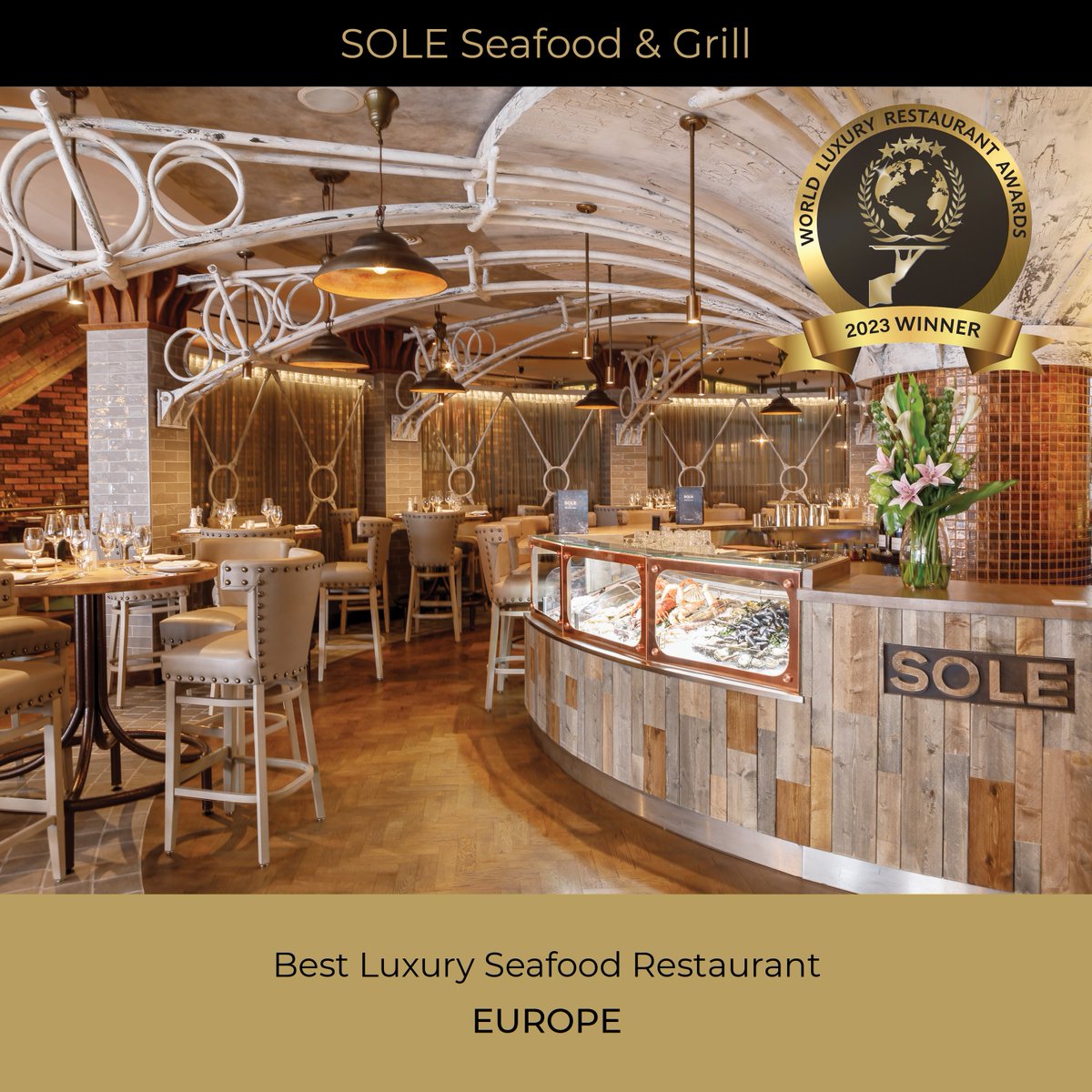 We are delighted to announce SOLE has won Best Luxury Seafood Restaurant in Europe at the World Luxury Restaurant Awards 2023. Learn more: sole.ie/sole-wins-euro……… #worldluxuryrestaurantawards #seafoodrestaurant