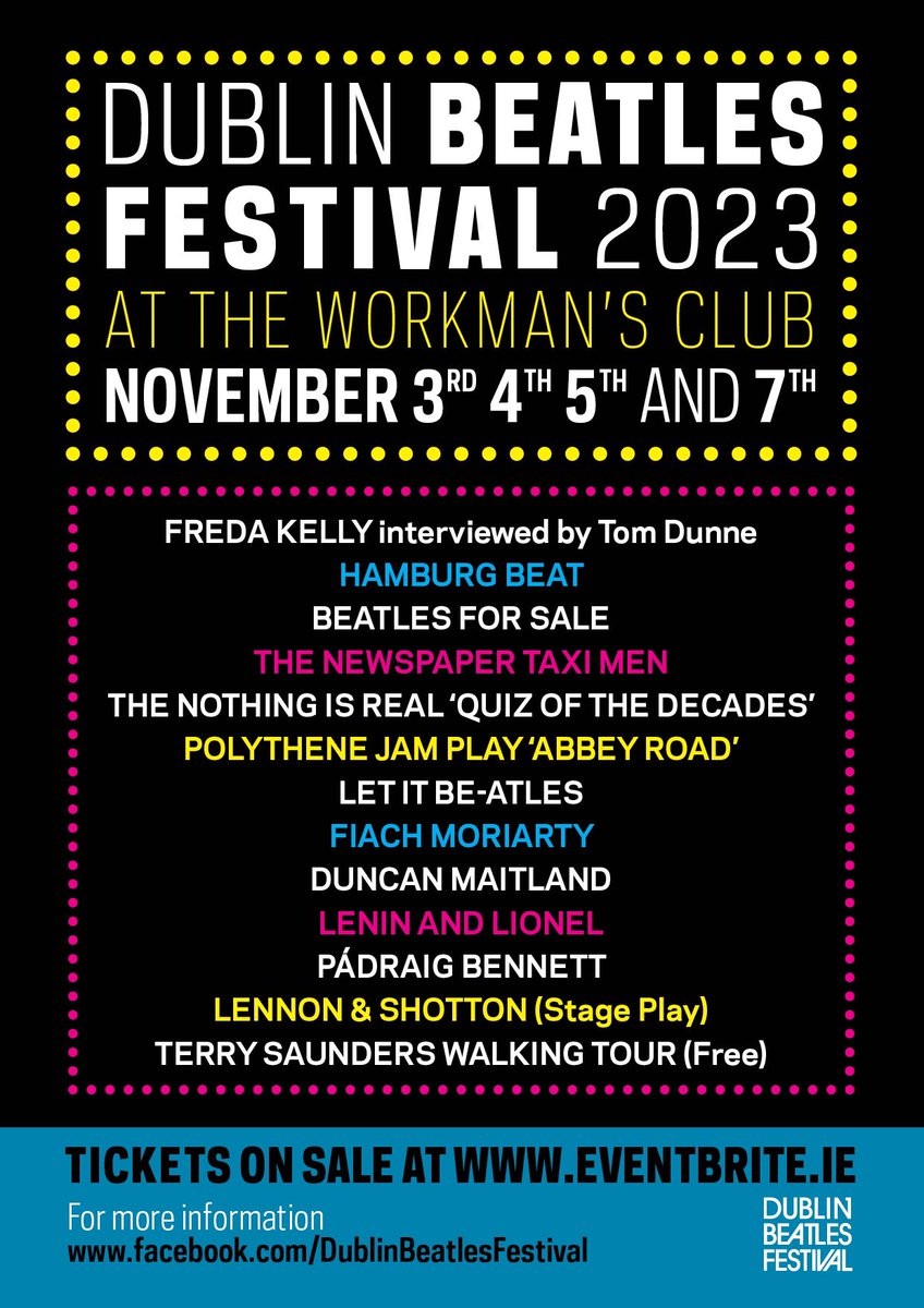 Pádraig Bennett Music (@padraigbennett) on Twitter photo Looking forward to this next weekend. I’ll be performing on Sunday night. Tickets available on <a href="/eventbrite/">Eventbrite</a>
<a href="/DubBeatlesFest/">DublinBeatlesFest</a> <a href="/WorkmansDublin/">The Workmans Club</a> Looking forward to this next weekend. I’ll be performing on Sunday night. Tickets available on <a href="/eventbrite/">Eventbrite</a>
<a href="/DubBeatlesFest/">DublinBeatlesFest</a> <a href="/WorkmansDublin/">The Workmans Club</a>
