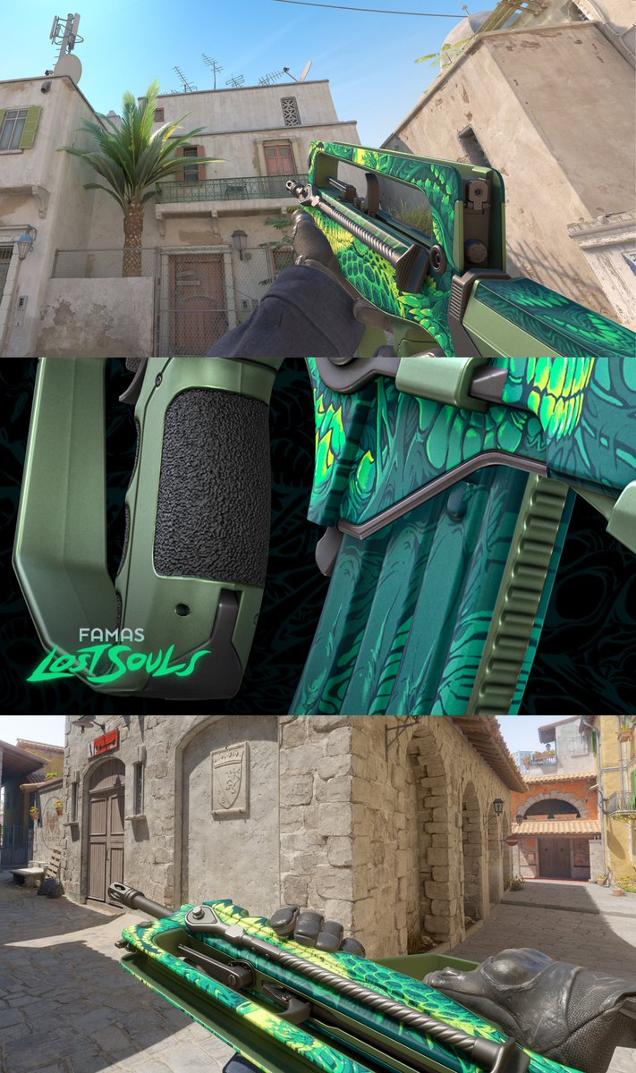 brockhofer's tweet image. Revamped LOST SOULS famas design with @cimota_art. Done for @CounterStrike - click through to see more of the design!