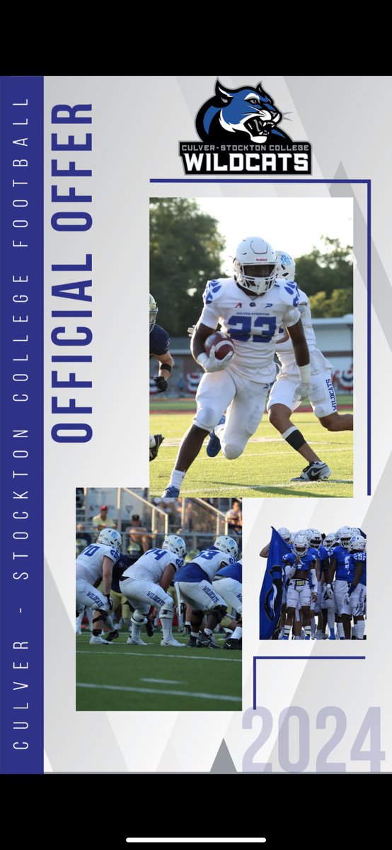 #AG2G Extremely blessed to have received an offer to continue my sport and academic career at Culver Stockton College! @CoachCutshaw  @CSCWildcats @BrandonHuffman