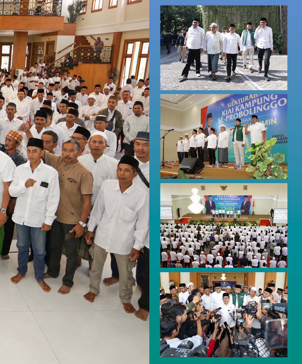 DPP_PKB's tweet photo. Ketua Umum DPP PKB sekaligus Cawapres RI Gus Imin @cakimiNOW menghadiri silaturahmi dengan Kiai Kampung se-Probolinggo (31/10). 

Di hadapan ribuan kyai kampung Gus Imin menyebut, koalisi perubahan ini merupakan upaya memperbarui semangat perubahan yang sudah dirintisnya bersama Mas Anies sejak era 90-an.

#VisiMisiAMIN
#AniesMuhaimin2024
