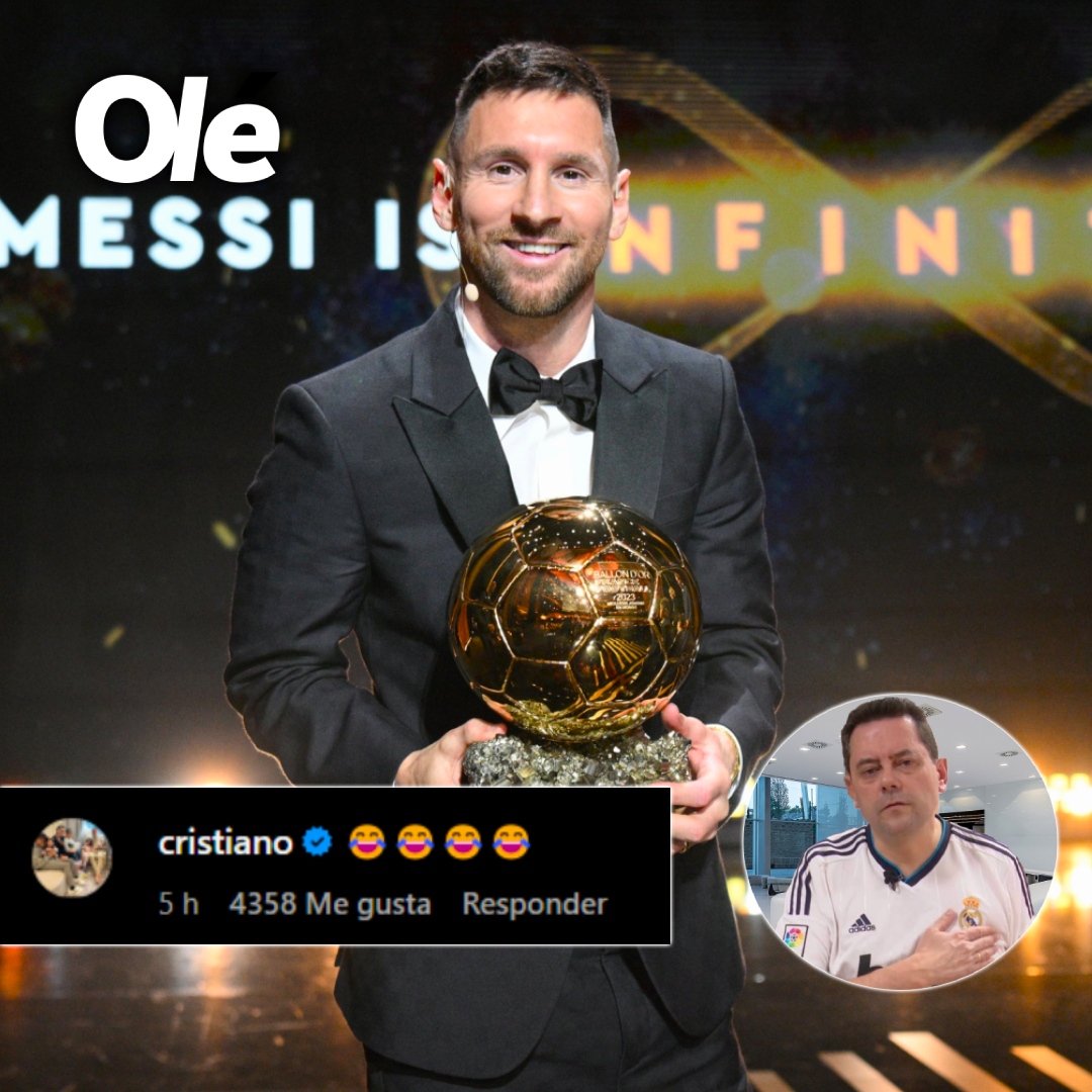 DiarioOle's tweet image. Cristiano Ronaldo dejó un comentario y le dio like a un posteo de Tomás Roncero, periodista español fanático del Real Madrid, analizando el octavo Balón de Oro de Messi 🤨

💬 "Ganó el Mundial, sí, bueno, pero con 6 penales. El Mundial fue hace 10 meses, estamos en noviembre"…