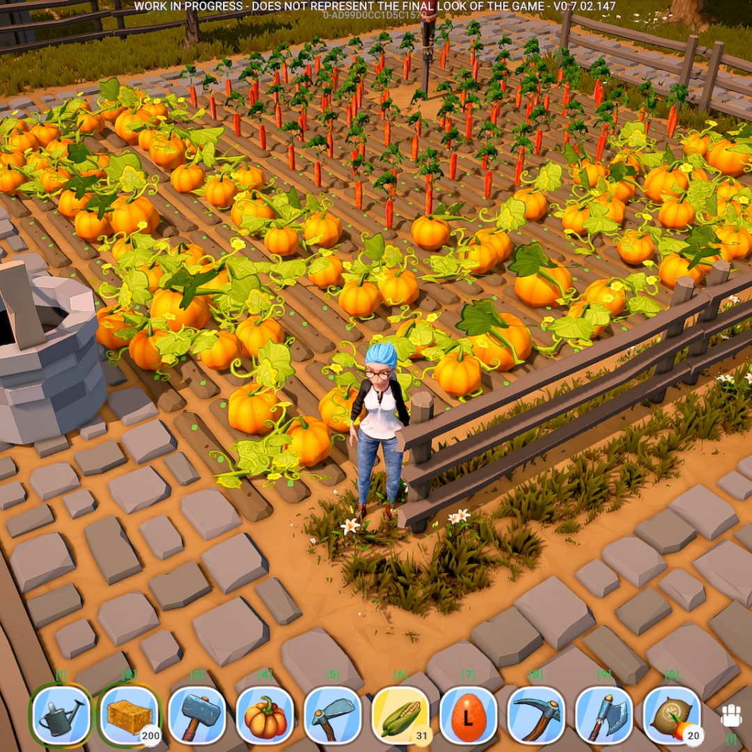 Happy #Halloween to all Ranchers out there! 🎃  
#TheRanchers #gamedev #october #pumpkin #cozygame