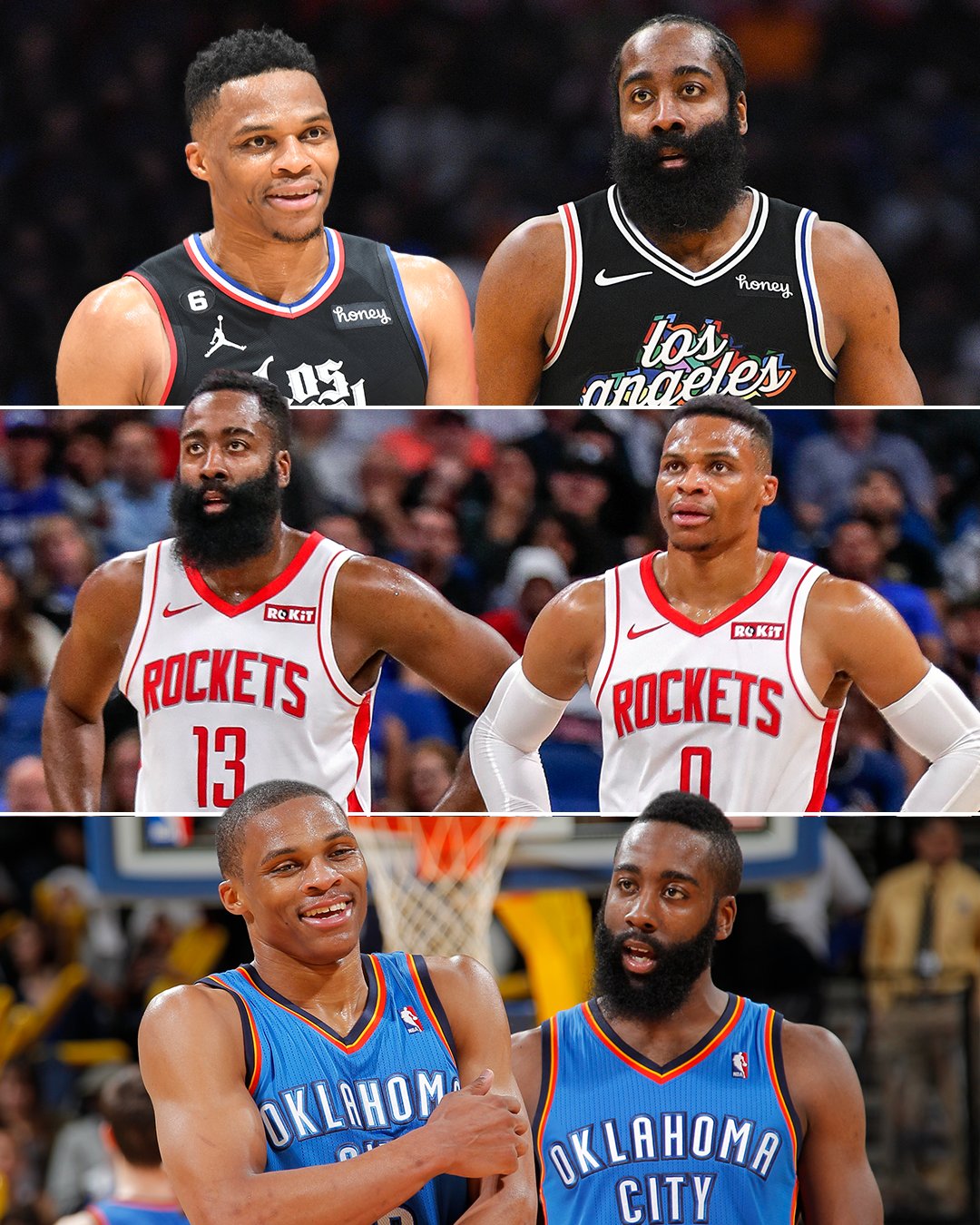 Russell westbrook and shop james harden rockets