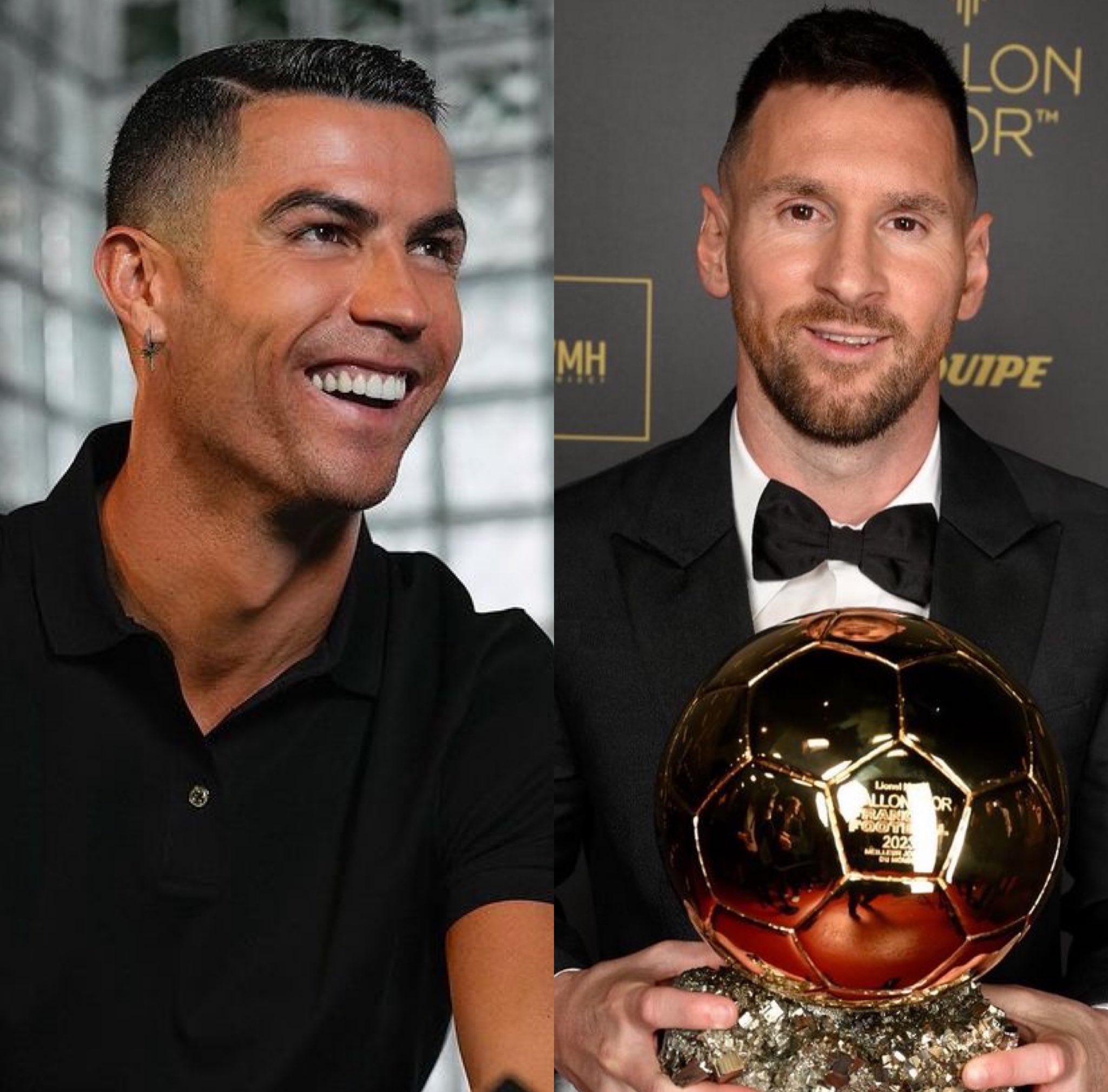 Cristiano Ronaldo posta emoji em publicação e ironiza Bola de Ouro de Messi