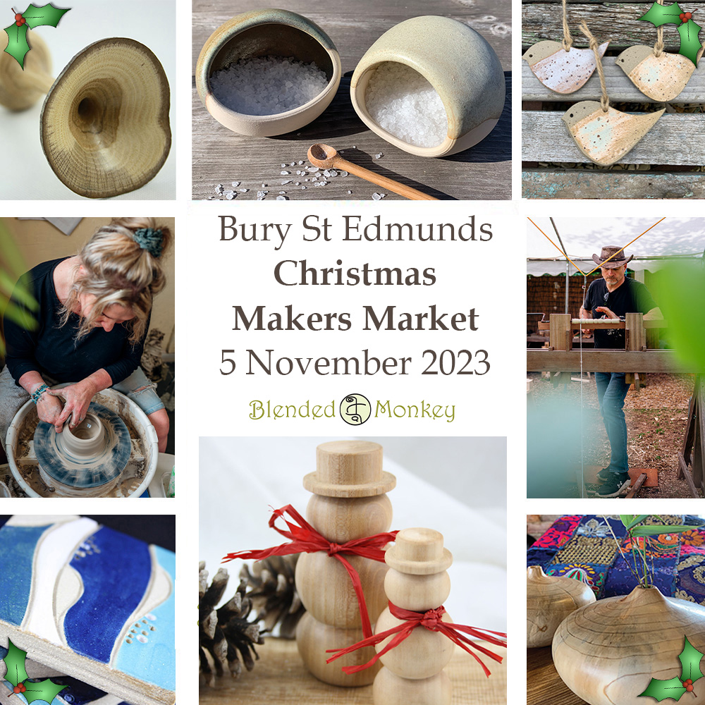 blended_monkey's tweet photo. See you at the Bury St Edmunds Xmas Makers Market this SUNDAY 5 NOVEMBER 10 am - 3 pm ๐
For our handmade ceramic & woodturned gifts ๐
#learntoturn #learntothrow #wemakethis #woodturningburystedmunds #potteryburystedmunds #suffolkpottery #suffolkwoodturning @ourburysteds https://t.co/3XNRQ1sbBq
