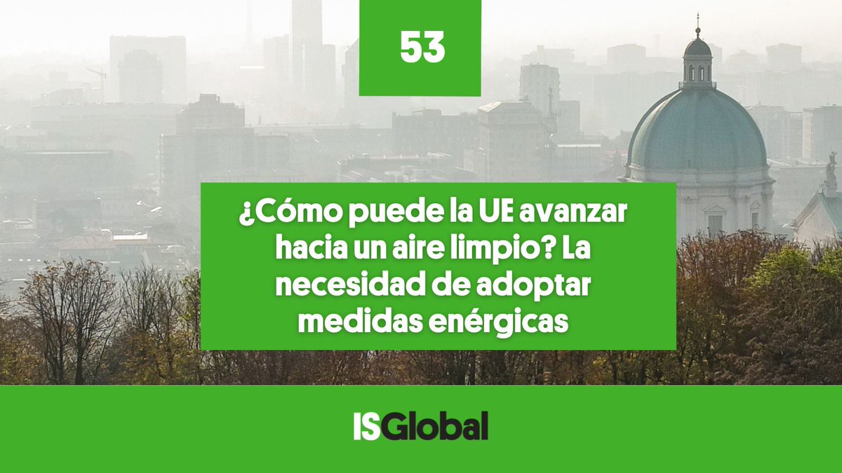 🇪🇺⚖️Las directivas sobre la #CalidadDelAire ambiente constituyen una de las oportunidades de #SaludPública más importantes de la #UE de las próximas décadas.

💪🏿La magnitud del problema y los efectos de la contaminación atmosférica en la salud exigen una acción enérgica. (Hilo🧵)