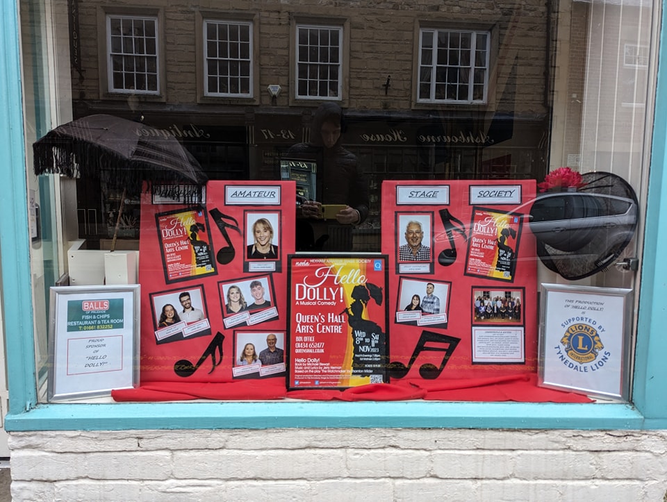 HASSdram's tweet photo. Have you spotted our window displays around Hexham?
Thank you to Hare's of Hexham and Mo's Hairdressing for allowing us to use their window space.
#HASS2023 https://t.co/OWJOKqMp7L