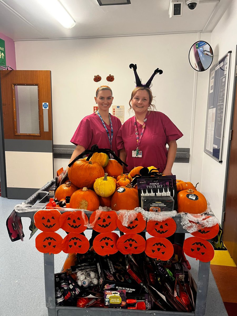 NCH Play Service (@nchplayservice) on Twitter photo <a href="/NCHPlayService/">NCH Play Service</a> are going around the wards today <a href="/nottmchildrens/">Nottingham Children’s Hospital and NNU</a> <a href="/nottmhospitals/">Nottingham University Hospitals</a> spreading the spooky love with thanks to everyone who has made this possible by donating pumpkins, Halloween crafts and treats.
Thanks again for allowing us to bring halloween into hospital <a href="/NCHPlayService/">NCH Play Service</a> are going around the wards today <a href="/nottmchildrens/">Nottingham Children’s Hospital and NNU</a> <a href="/nottmhospitals/">Nottingham University Hospitals</a> spreading the spooky love with thanks to everyone who has made this possible by donating pumpkins, Halloween crafts and treats.
Thanks again for allowing us to bring halloween into hospital