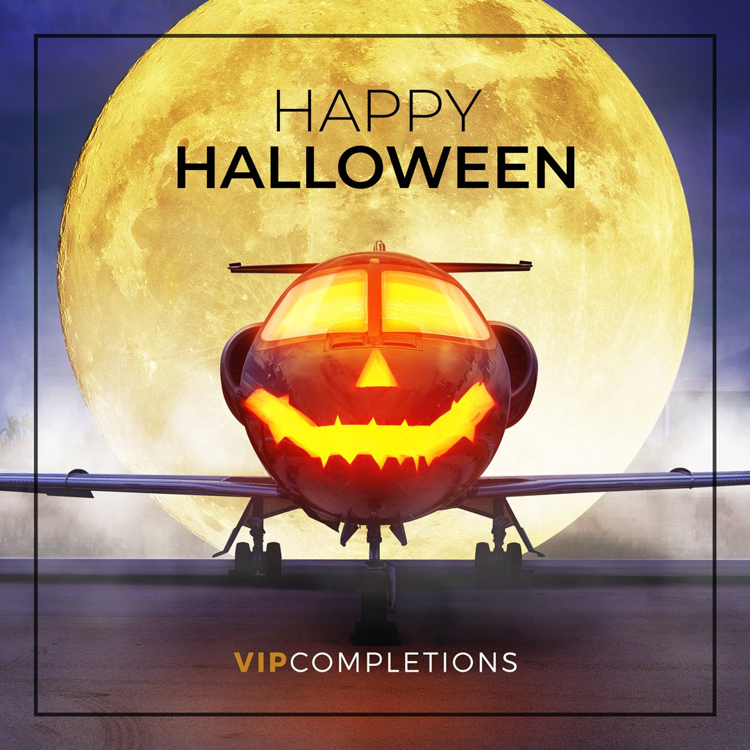 Happy #Halloween from the VIP Completions Team! 🛩🎃 #vipcompletions