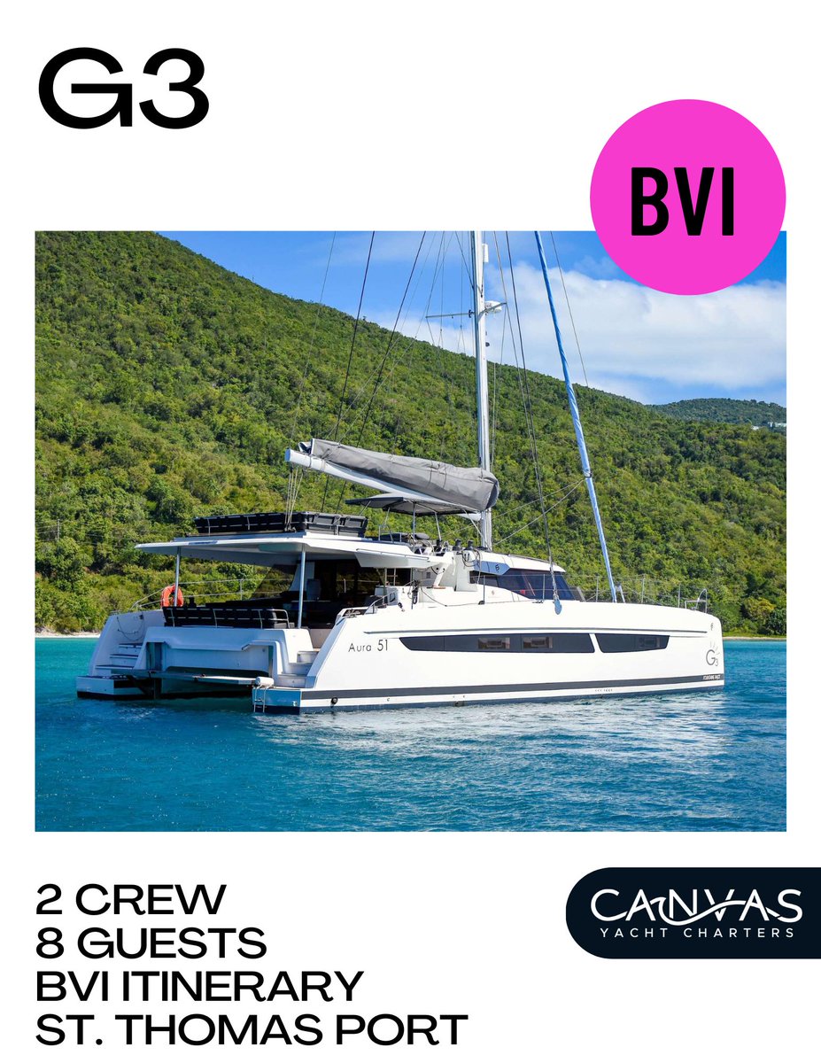 G3 takes sailing charter yacht luxury to the next level.
 hubs.ly/Q0278NZR0 

#bestvacations #bvi #charter #thebestdestinations #travelideas #vacationday #vacationdays #vacationlife #vacationmode #vacationneeded #vacationmood #vacations #vacationstyle #vacation🌴 #yatch